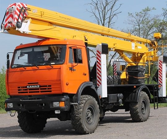 Аренда автовышки в Дубне и  Московской области